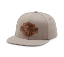 MEN'S LEATHER BAR & SHIELD SWITCHBACK ADJUSTABLE CAP