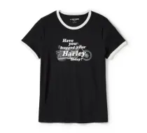 T-shirt Hug A Harley Ringer - Harley Black