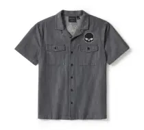 Willie G Skull Denim Shirt