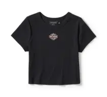 T-shirt nuisette Essential à lettrage en arc. - Harley Black
