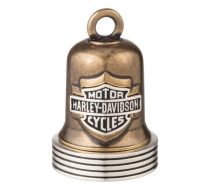 Brass Ribbed Edge Logo Ride Bell