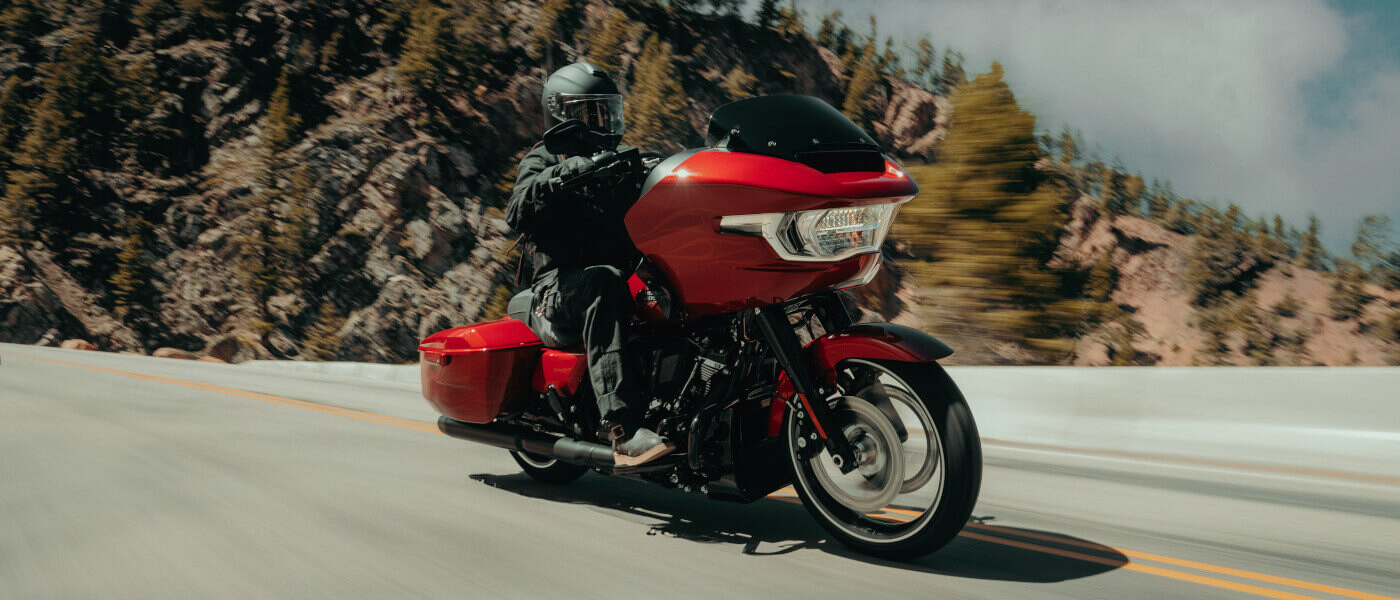 2025 Harley-Davidson Road Glide riding fast on highway