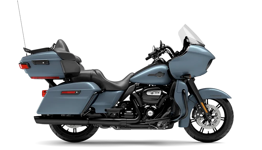 2024 Harley-Davidson<sup>®</sup> Road Glide<sup>®</sup> Limited Sharkskin Blue - Black Finish