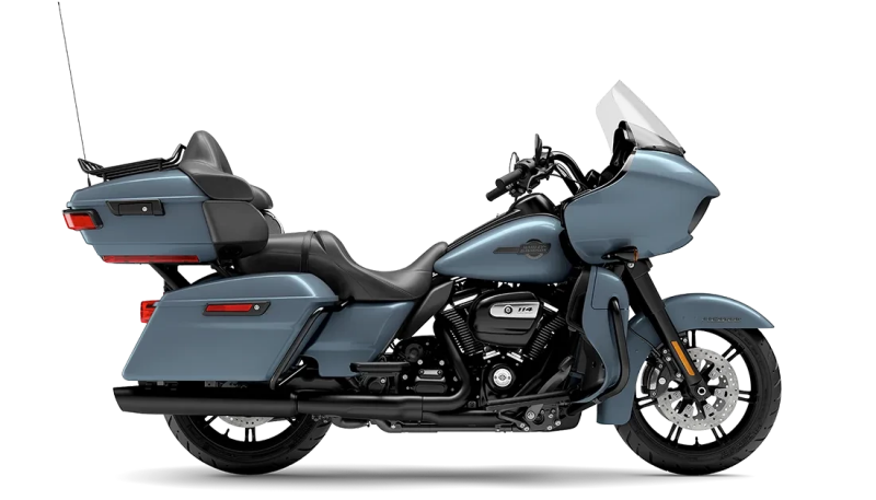 2024 Harley-Davidson<sup>®</sup> Road Glide<sup>®</sup> Limited Sharkskin Blue - Black Finish