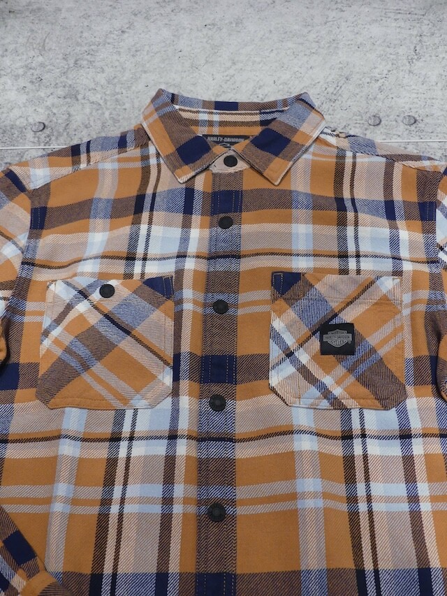SHIRT-WOVEN,TAN PLAID | Harley-Davidson® 知立