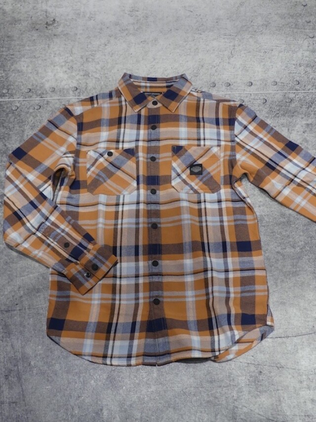 SHIRT-WOVEN,TAN PLAID | Harley-Davidson® 知立