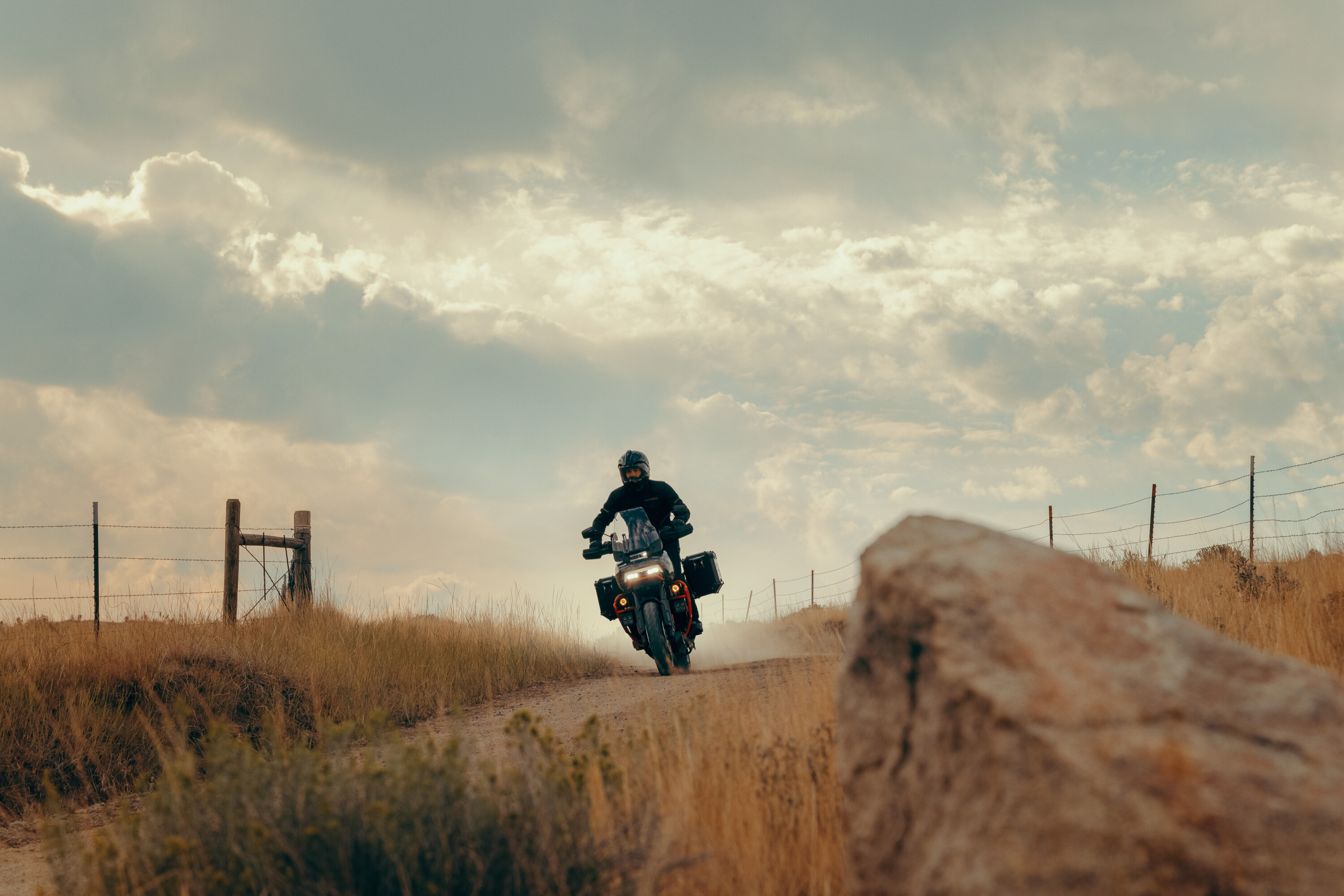 Foto van proefrit Harley-Davidson