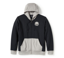 【Men's】ウィリーG(R) スカル・カラーブロック・ジップ・フロント・パーカー