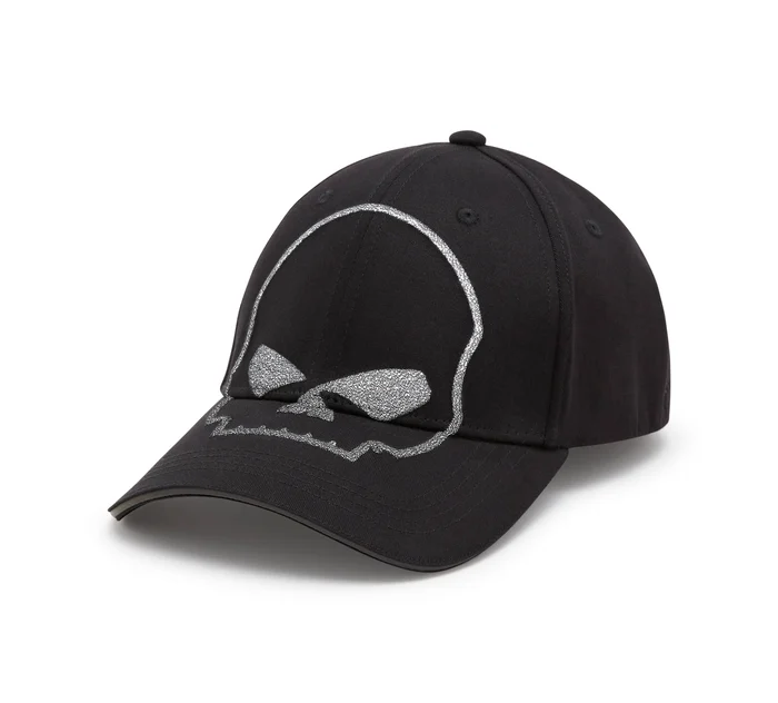 Casquette extensible réfléchissante Willie G Skull Softail