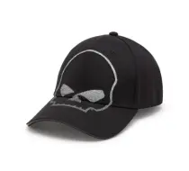 Casquette extensible réfléchissante Willie G Skull Softail