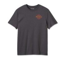 メンズ VツインイーグルグラフィックTシャツ