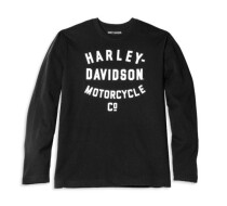 メンズ レーサーフォントモーターサイクルCo.ロングスリーブグラフィックTシャツ