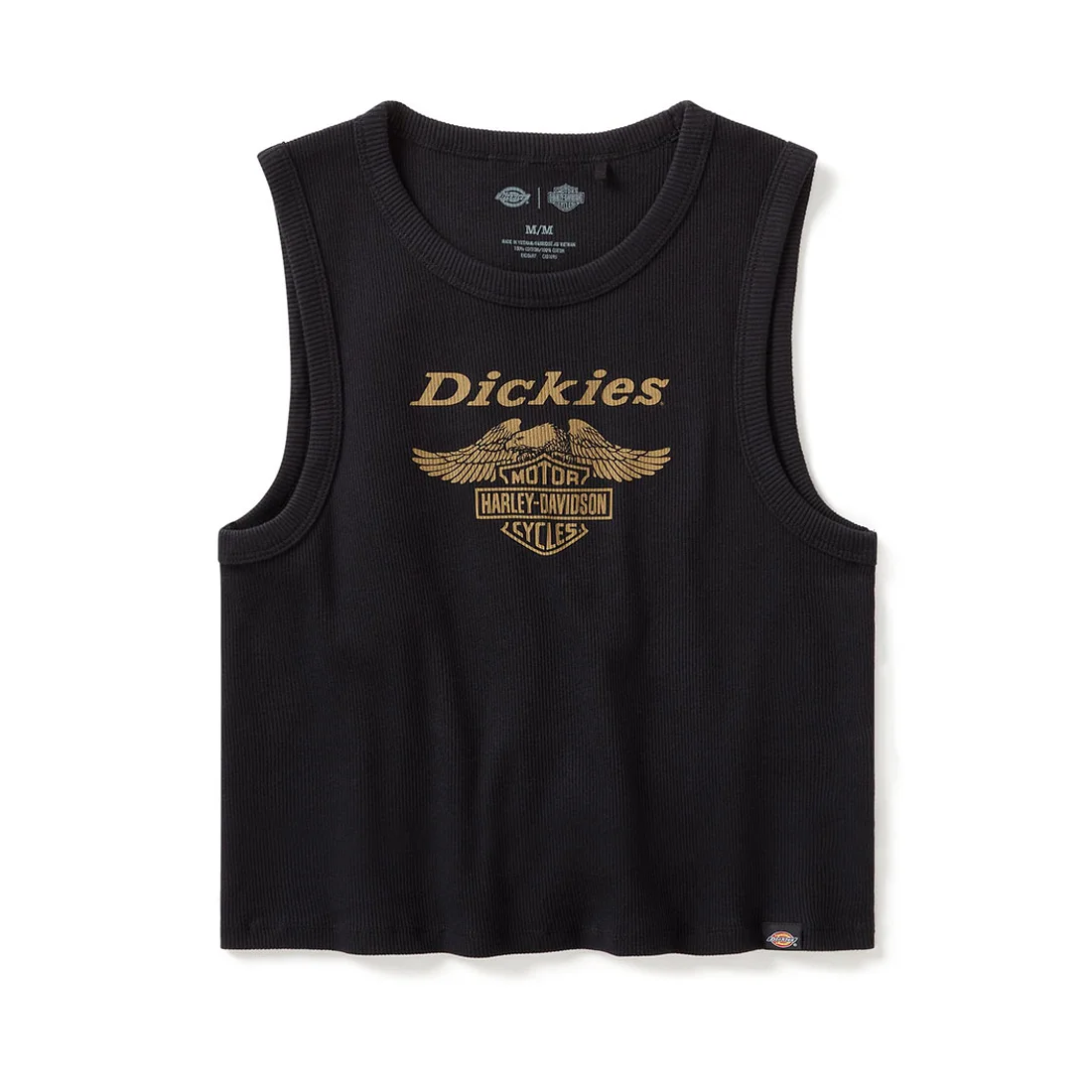 【Women's】Dickies®x H-D®レーサーバッククロップドイーグルタンク