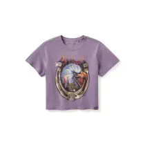 【Women's】Dickies® x HARLE-DAVIDSON® フレーミングイーグルボクシークロップTシャツ