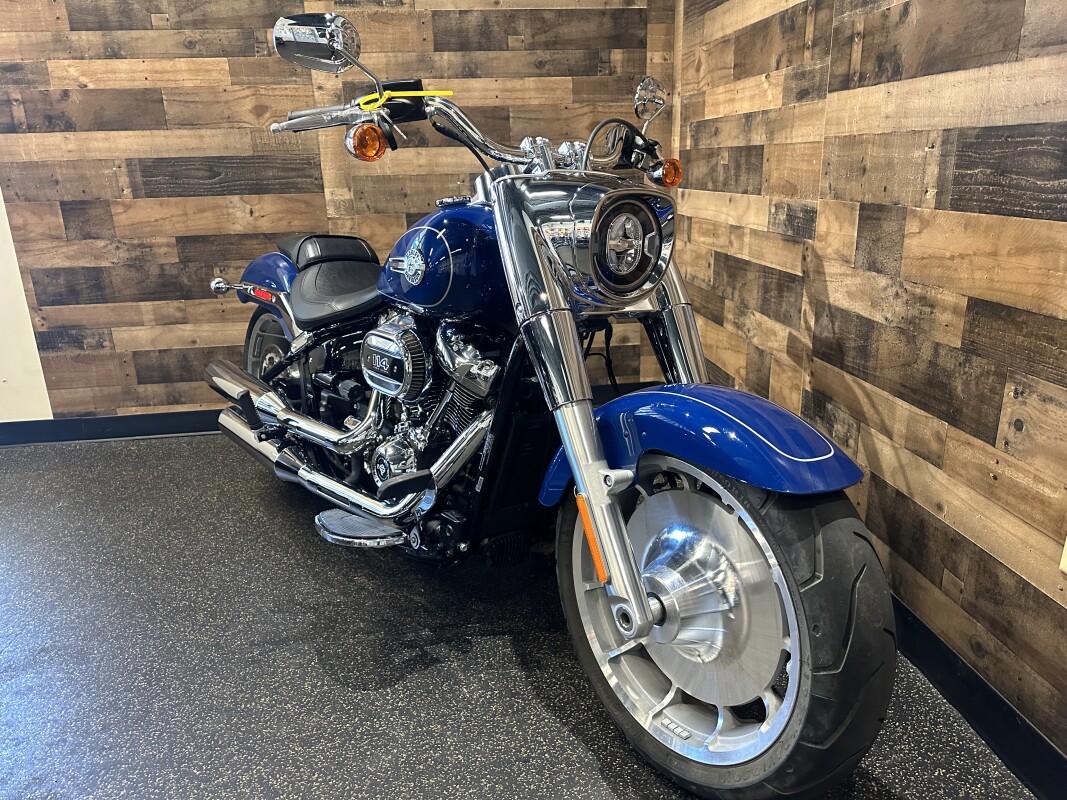 2023 Harley-Davidson Fat Boy 114 Bright Billiard Blue FLFBS - Photo 3