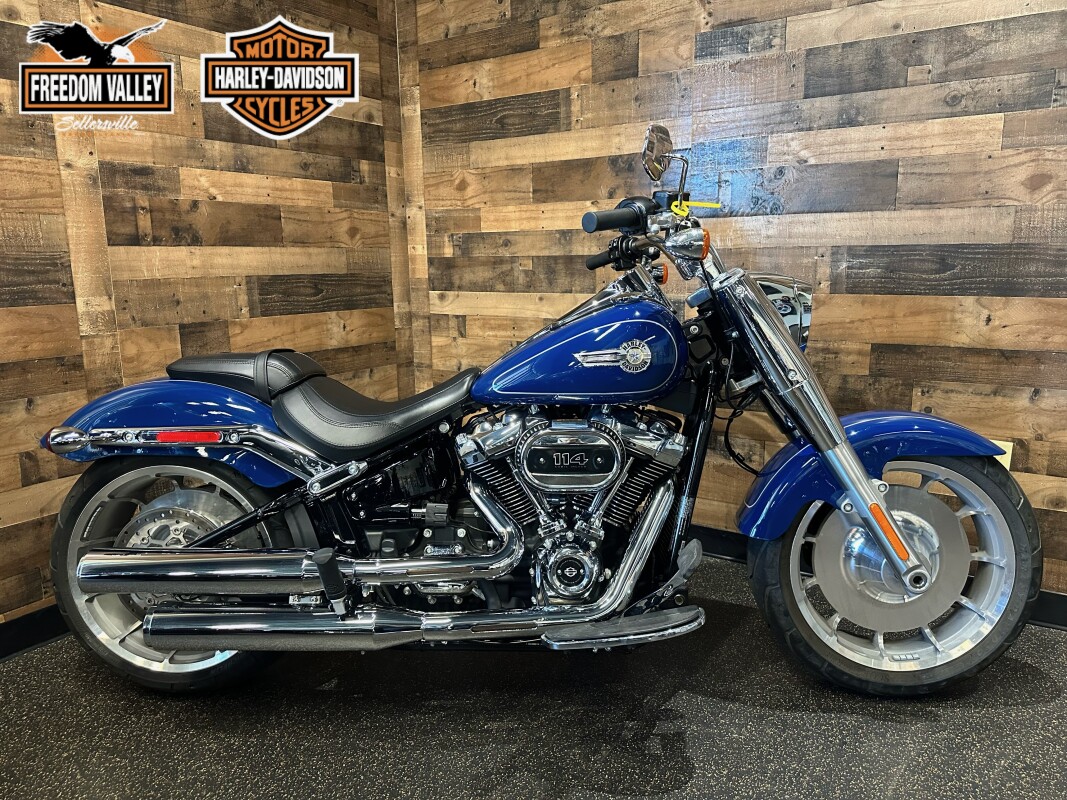 2023 Harley-Davidson Fat Boy 114 Bright Billiard Blue FLFBS