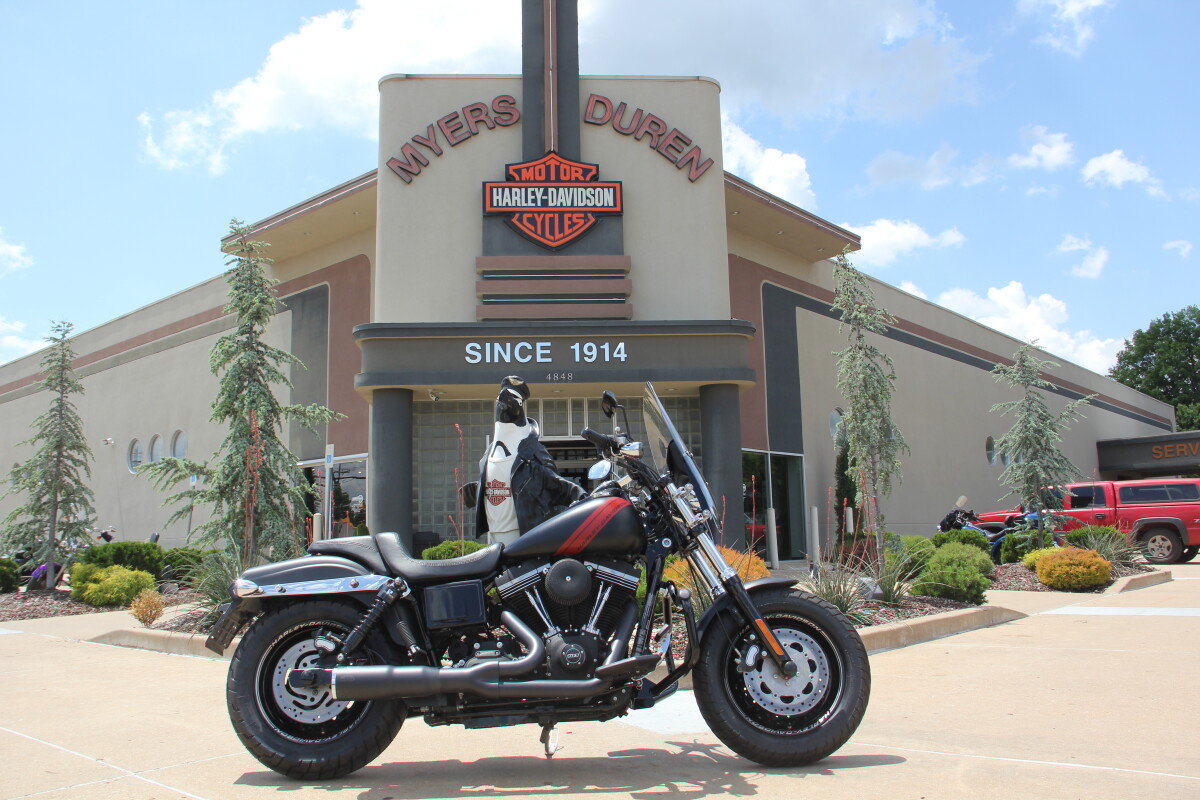 2014 Harley-Davidson Fat Bob Black Denim - Photo 2