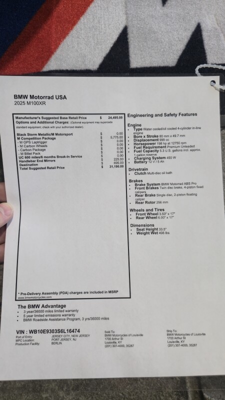2025 BMW Motorrad M 1000 XR | $1,500 Cash Rebate, photo 3