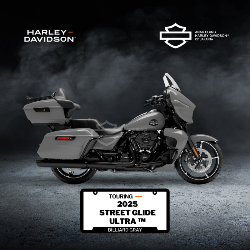 2025 Harley-Davidson<sup>®</sup> Street Glide™ Ultra Billiard Gray - Black Finish