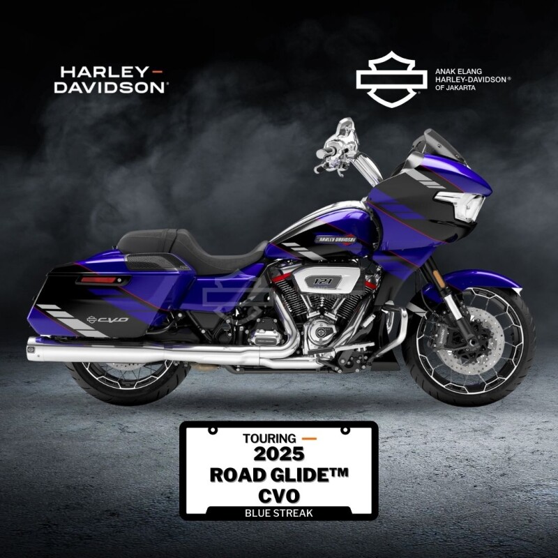 2025 Harley-Davidson<sup>®</sup> CVO™ Road Glide™ Blue Streak