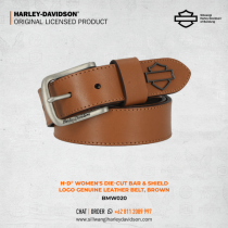Die Cut Bar & Shield Belt - Cashew
