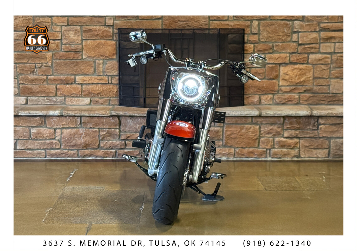 2025 Harley-Davidson Fat Boy Whiskey Fire / Vivid Black - Photo 2