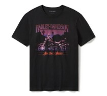 メンズ ローライダーサンセットグラフィックTシャツ
