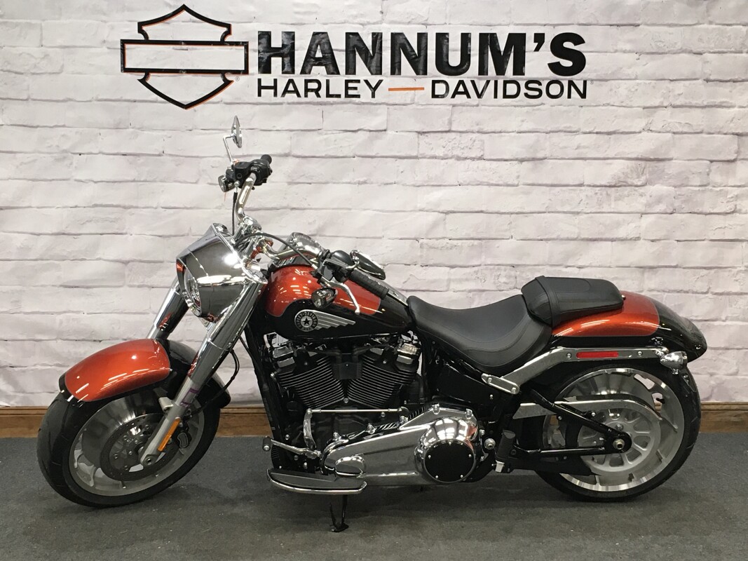 2025 Harley-Davidson Fat Boy Whiskey Fire / Vivid Black FLFB - Photo 5