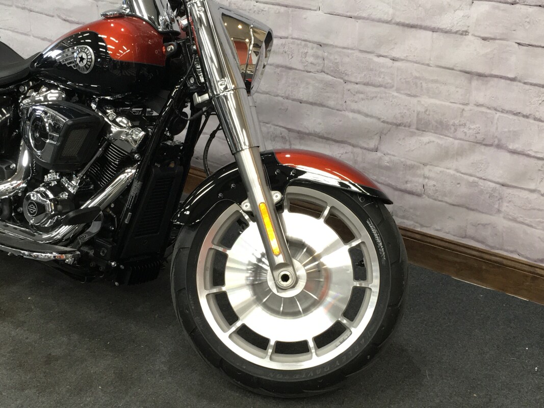 2025 Harley-Davidson Fat Boy Whiskey Fire / Vivid Black FLFB - Photo 4