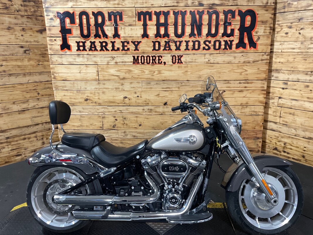 Harley-Davidson Fat Boy 114 2023 FLFBS Gray Haze/Silver Fortune