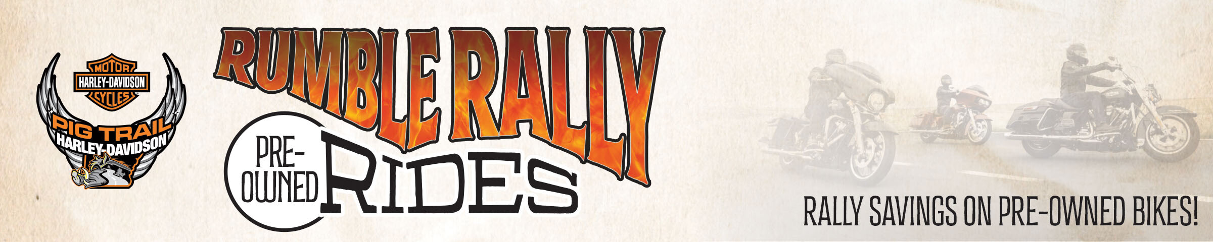 Rumble Rally Pre-Owned Rides