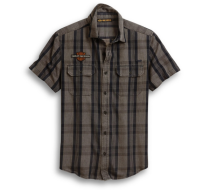 Logo Patch Plaid Shirt