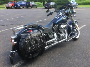 2016 Harley-Davidson® Softail® Deluxe Custom Color Cosmic Blue Pearl thumb 1