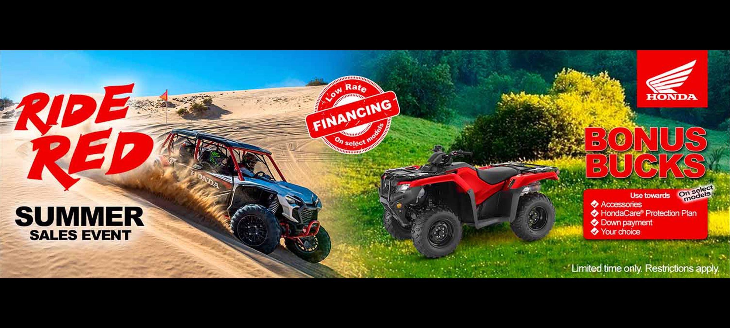 Ride Red Summer Sales Event