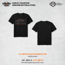 Harley-Davidson Men's Evolution Short Sleeve Shirt, Black