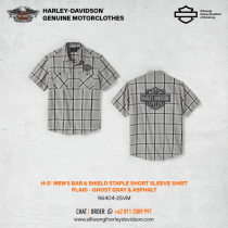Harley-Davidson® Staple Bar & Shield Shirt – Ghost Gray & Asphalt