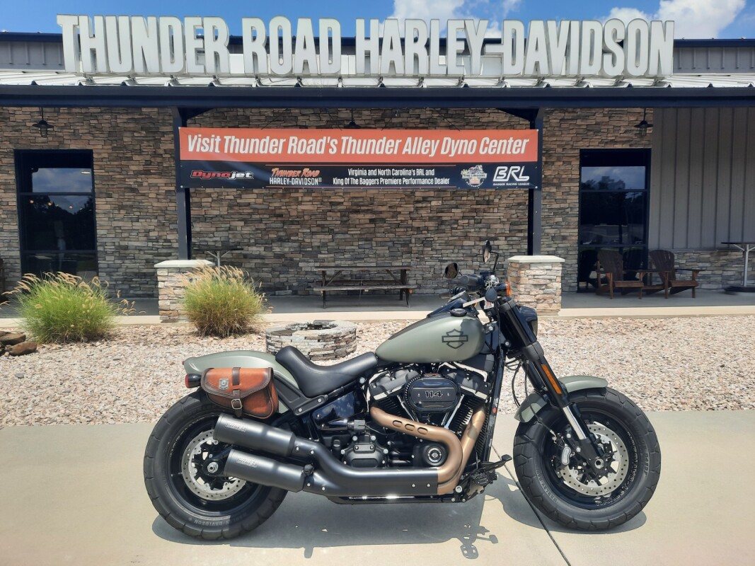 2021 Harley-Davidson Fat Bob 114 Deadwood Green Denim - Photo 5