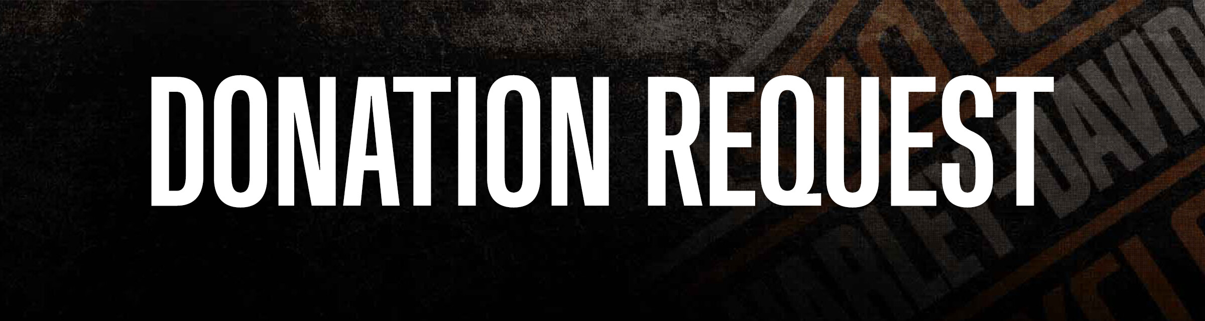 Request A Donation