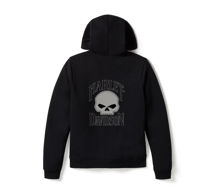 Ženska majica s kapuljačom Willie G Skull fleece