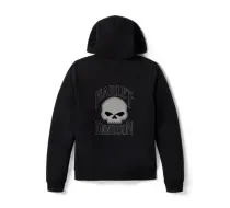 Ženska majica s kapuljačom Willie G Skull fleece