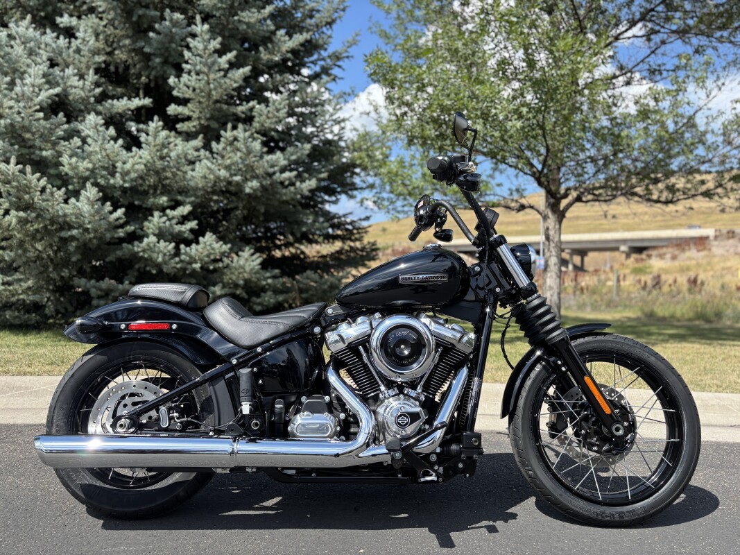 2025 Harley-Davidson Street Bob Vivid Black w/Laced Wheels