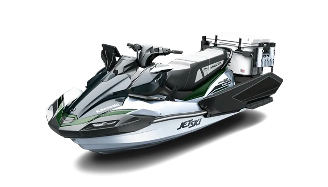 2025 Kawasaki JET SKI ULTRA 160LX-S ANGLER Crystal White/Timberline Green