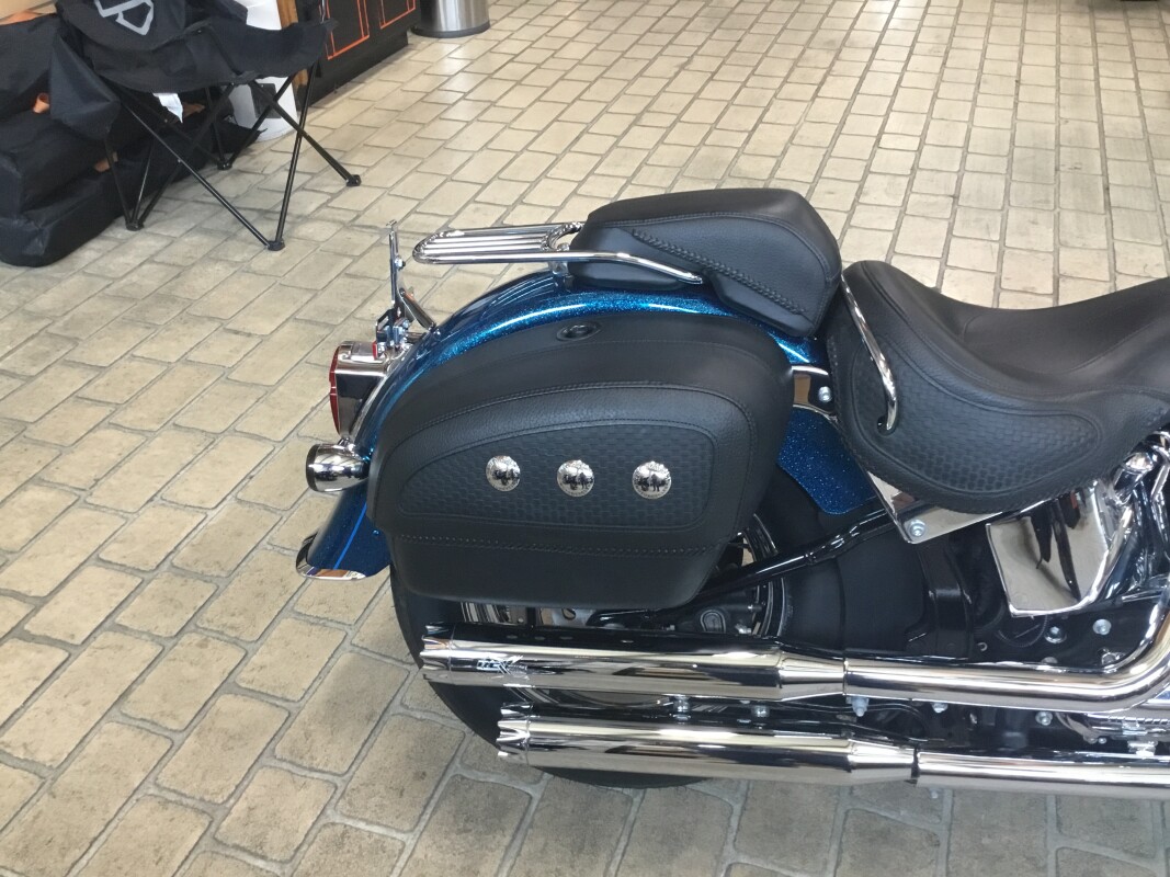 2015 Harley-Davidson Softail Deluxe Hard Candy Cancun Blue Flake - Photo 4