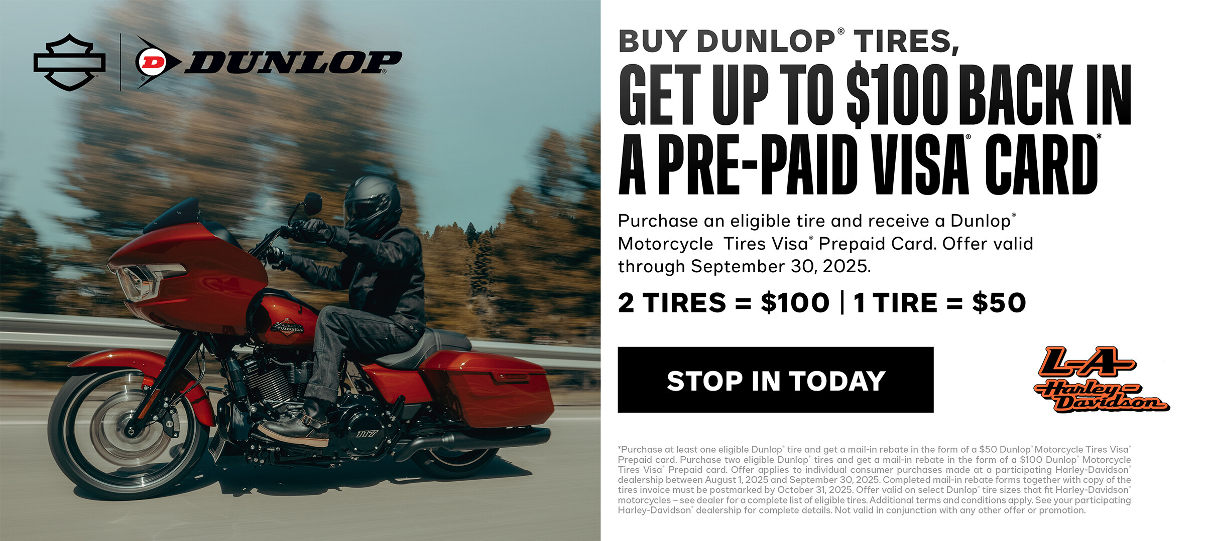 Fall Dunlop Tire Promotion 