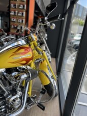 2009 Harley-Davidson® CVO Springer® Sunrise Yellow Pearl with Volcanic Fury Flames thumb 3