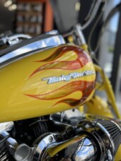 2009 Harley-Davidson® CVO Springer® Sunrise Yellow Pearl with Volcanic Fury Flames thumb 2