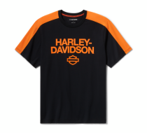 Tricou HD TECH COOLMAX COLORBLOCK BLACK/ORANGE