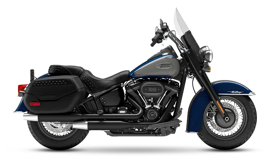 Harley-Davidson® Heritage Classic 114 Bright Billiard Blue/Billiard Gray - Black Finish