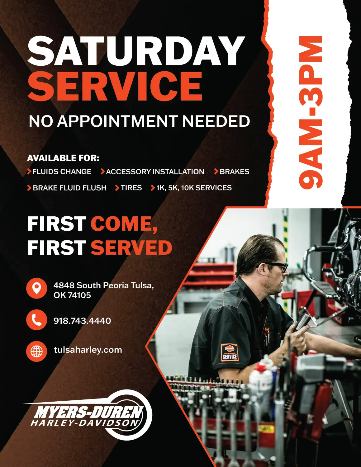 Saturday Harley-Davidson® Service