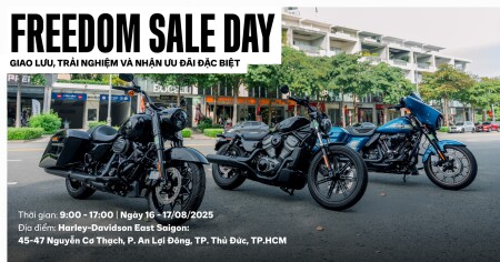 Freedom Sale Day 16 - 17/08: Chương trình ưu đãi đặc biệt với trợ giá từ Harley-Davidson toàn cầu